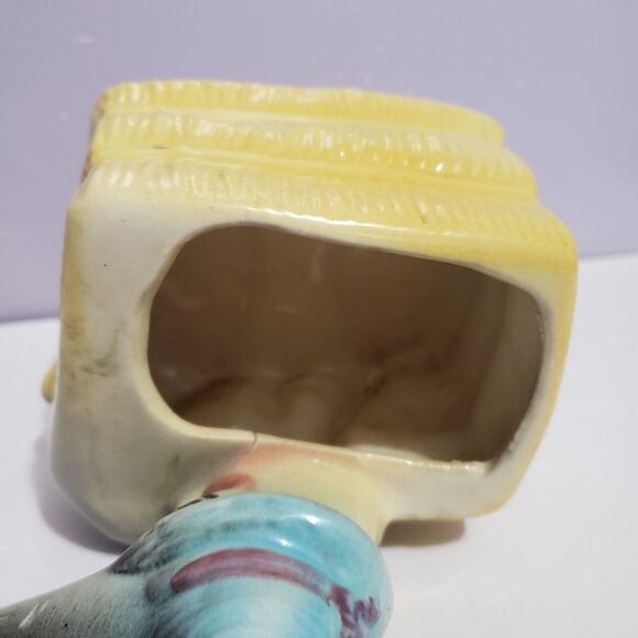 Planter Ceramic Vintage Shy Donkey Home Country Farmhouse Decor 5"×4" - Picture 6 of 9